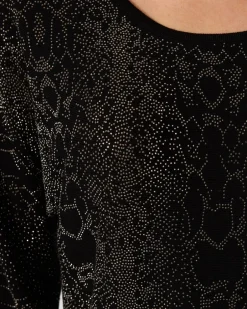 Best Pullover mit Strass-Schlange Strickware