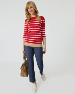 Pullover mit Streifen Strickware