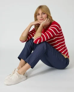 Pullover mit Streifen Strickware