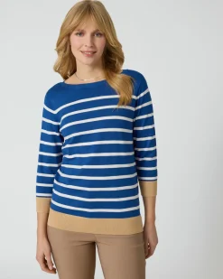 Pullover mit Streifen Strickware