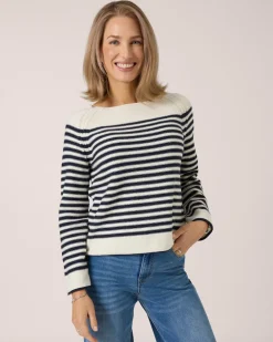 Sale Pullover mit Streifen Strickware