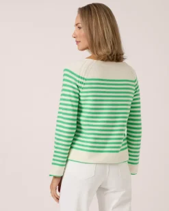 Sale Pullover mit Streifen Strickware