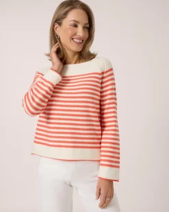 Sale Pullover mit Streifen Strickware