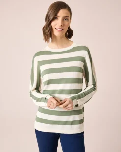 Outlet Pullover mit Streifen Strickware