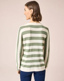 Outlet Pullover mit Streifen Strickware
