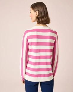 Outlet Pullover mit Streifen Strickware