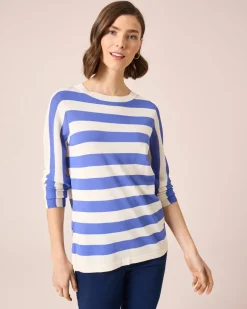 Outlet Pullover mit Streifen Strickware