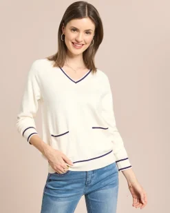 Discount Pullover mit Taschen Strickware