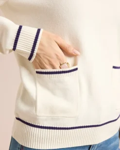 Discount Pullover mit Taschen Strickware