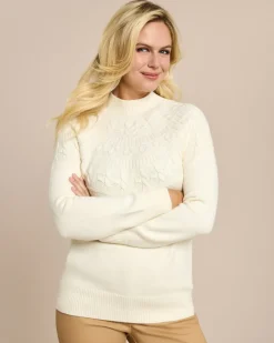 Sale Pullover mit tonalem Strickmuster Strickware