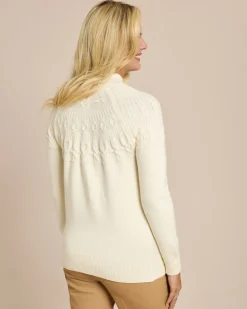 Sale Pullover mit tonalem Strickmuster Strickware