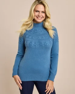 Sale Pullover mit tonalem Strickmuster Strickware