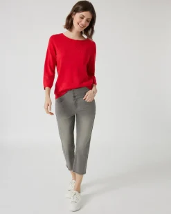 Discount Pullover mit U-Boot-Ausschnitt Strickware