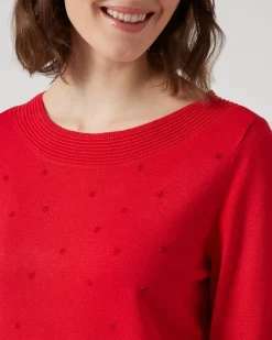 Discount Pullover mit U-Boot-Ausschnitt Strickware