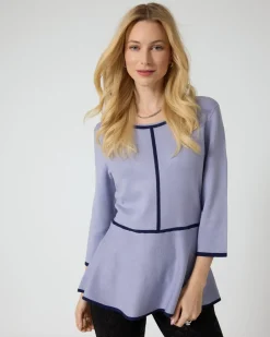 Hot Pullover mit Volant-Saum Strickware