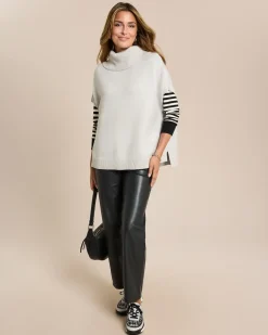 Outlet Pullunder mit Rollkragen Strickware