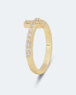 Discount Ring "Kreuz" mit Zirkonia Ringe