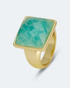 Clearance Ring mit Amazonit Ringe