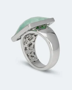 Clearance Ring mit Amazonit Ringe