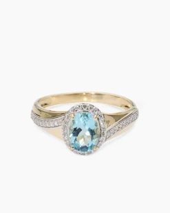 New Ring mit Aquamarin Ringe