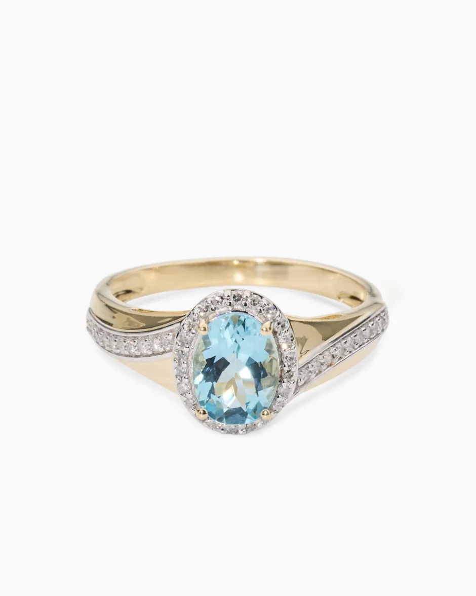 New Ring mit Aquamarin Ringe