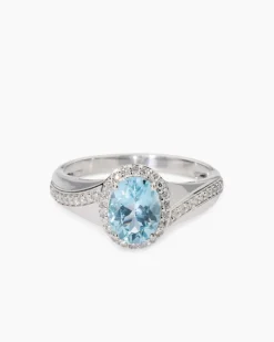 New Ring mit Aquamarin Ringe