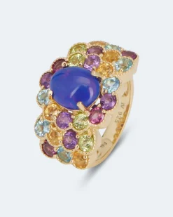Outlet Ring mit blauem Opal Ringe