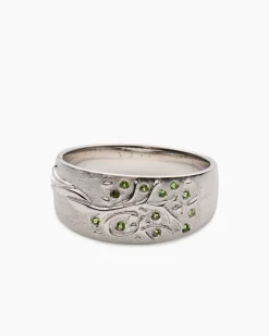 Outlet Ring mit Chromdiopsid Ringe