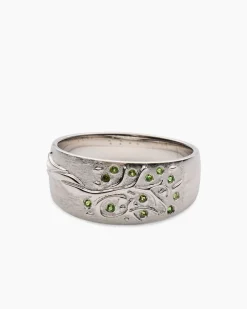 Outlet Ring mit Chromdiopsid Ringe