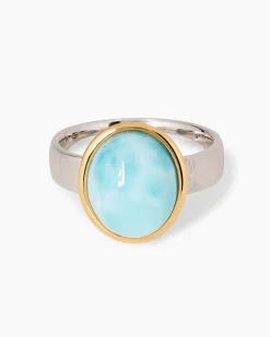 Hot Ring mit Larimar Ringe
