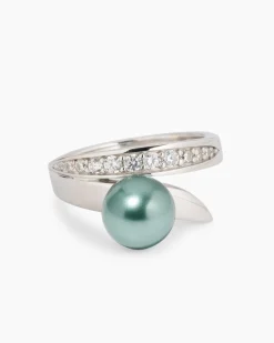 Discount Ring mit MK-Perle 8 mm und Zirkonia Ringe