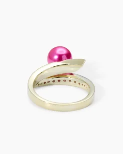 Hot Ring mit MK-Perle 8 mm und Zirkonia Ringe