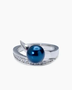 Hot Ring mit MK-Perle 8 mm und Zirkonia Ringe