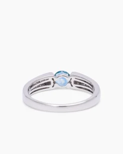 Discount Ring mit Montana Saphir und Brillanten Ringe