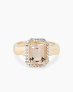 Ring mit Morganit und Zirkon Ringe