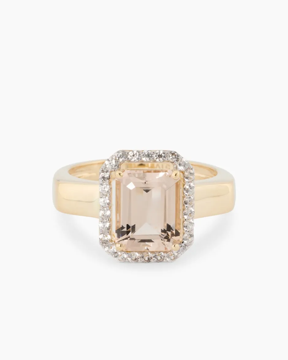 Ring mit Morganit und Zirkon Ringe