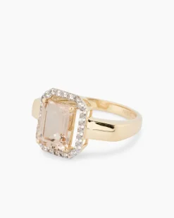 Ring mit Morganit und Zirkon Ringe