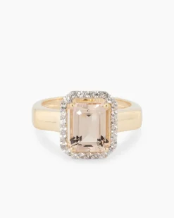 Ring mit Morganit und Zirkon Ringe