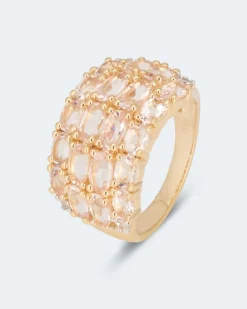 Hot Ring mit Morganit und Zirkon Ringe