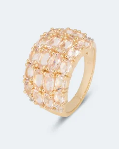 Hot Ring mit Morganit und Zirkon Ringe