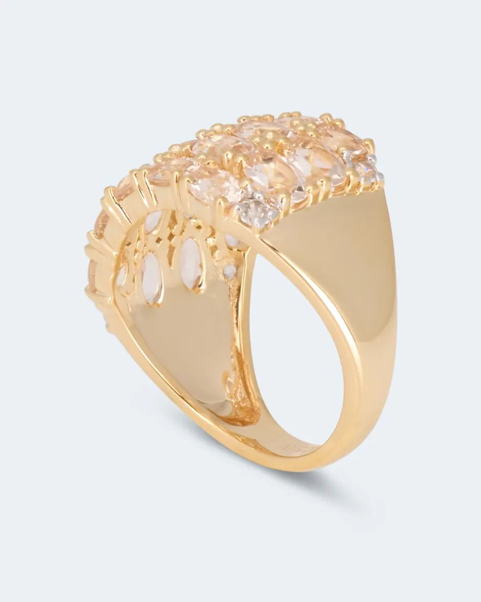 Hot Ring mit Morganit und Zirkon Ringe