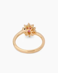 Clearance Ring mit Sambia Rubin und Zirkon Ringe