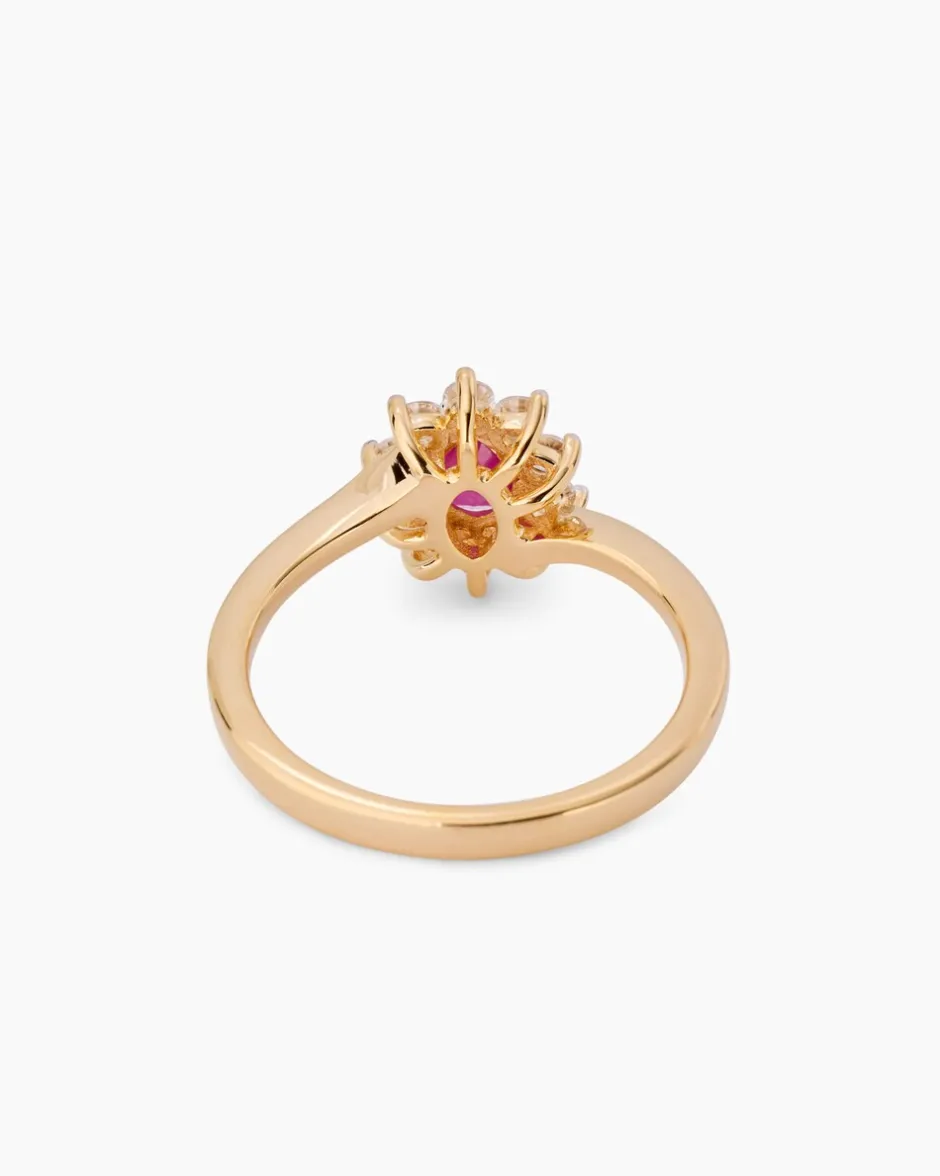 Clearance Ring mit Sambia Rubin und Zirkon Ringe