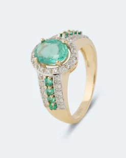 Discount Ring mit Sambia Smaragd Ringe