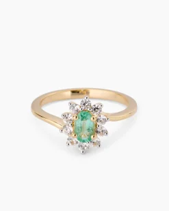 Online Ring mit Sambia Smaragd Ringe