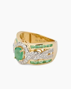 Online Ring mit Sambia Smaragd Ringe