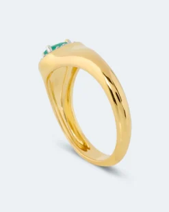 Best Ring mit Sambia Smaragd und Zirkon Ringe