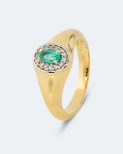 Best Ring mit Sambia Smaragd und Zirkon Ringe