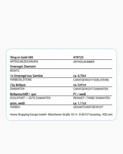 New Ring mit Smaragd + Brillanten Ringe