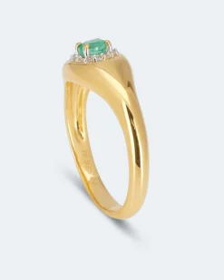 Sale Ring mit Smaragd & Zirkon Ringe
